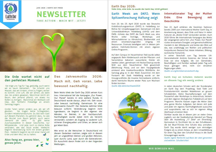 Earth Day Press Newsletter August 2021